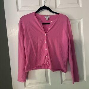 Lilly Pulitzer Pink Button-Up Cardigan